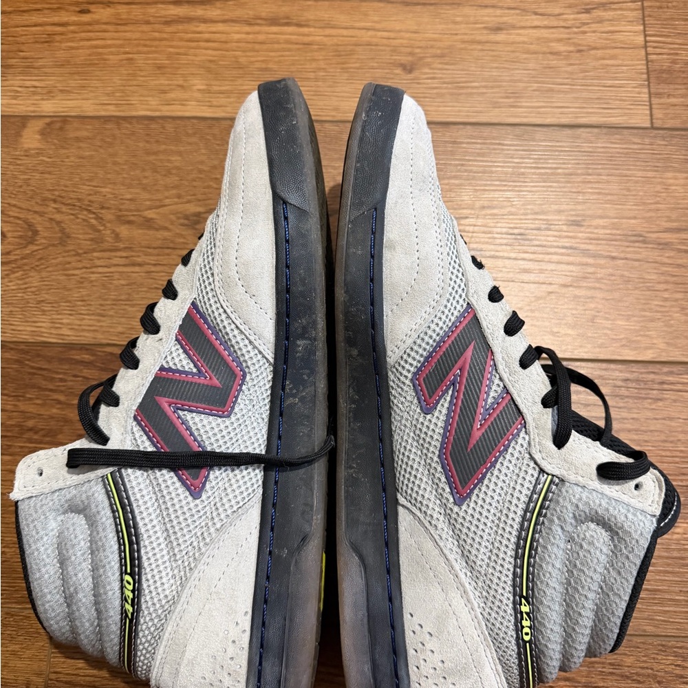 NEW BALANCE NUMERIC 440 HIGH V2 JUSTIN HENRY GREY BLACK SHOES